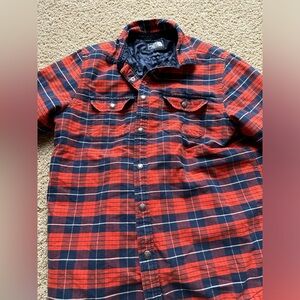North face flannel jacket